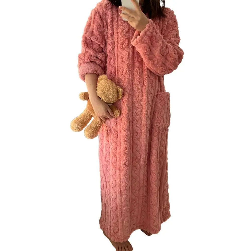 Vreni – Winter Coral Velvet Home Clothes