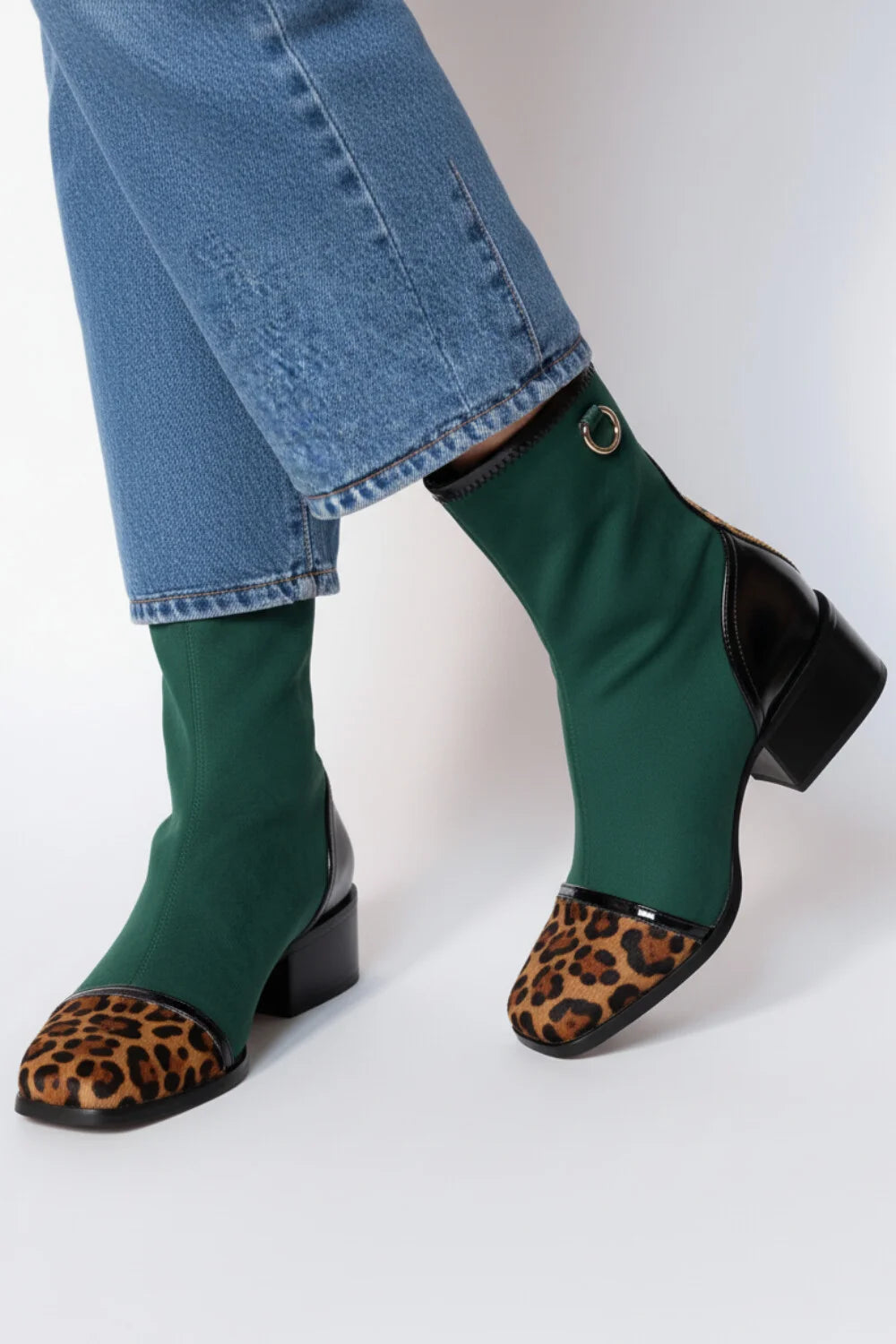 Zara Patchwork Boots