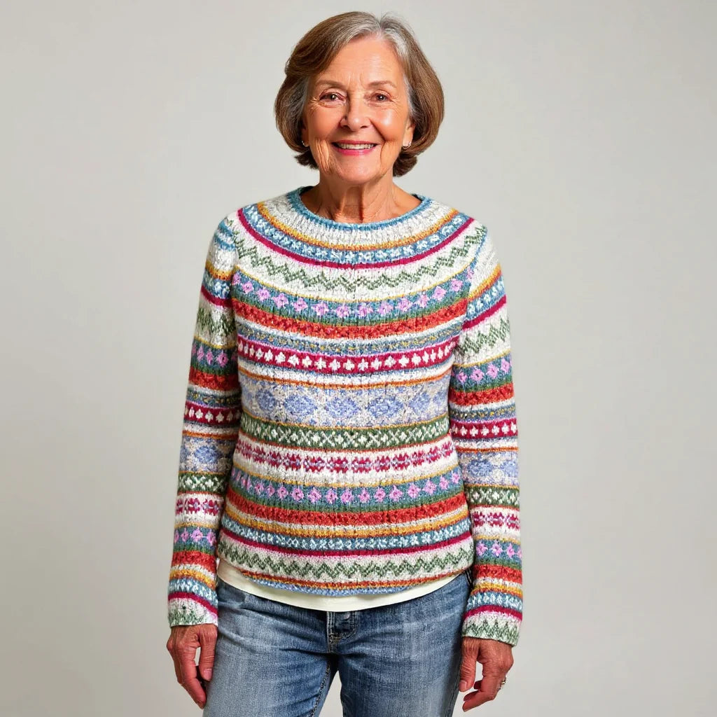 SKYLER | PATTERNED KNIT SWEATER