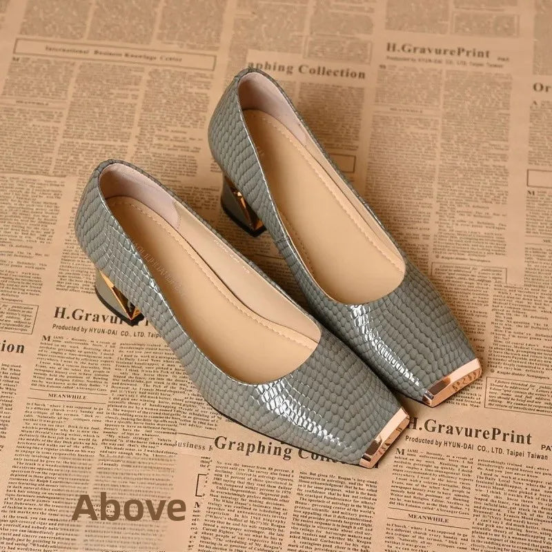 Ella - Patent Block Heels