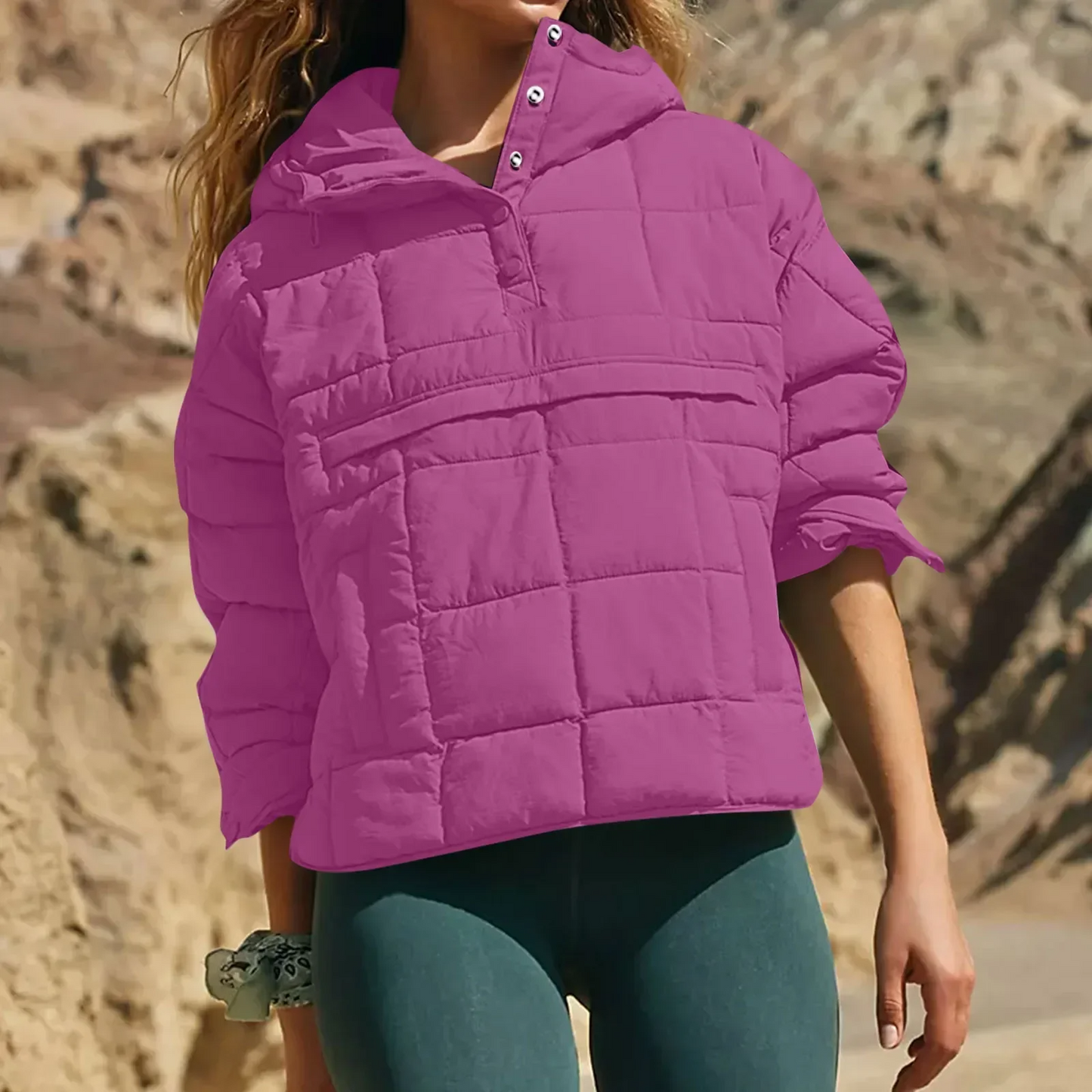 Farell™ – Oversized Hooded Pullover Jacket