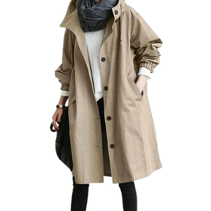 Lena - Relaxed Hooded Trenchcoat
