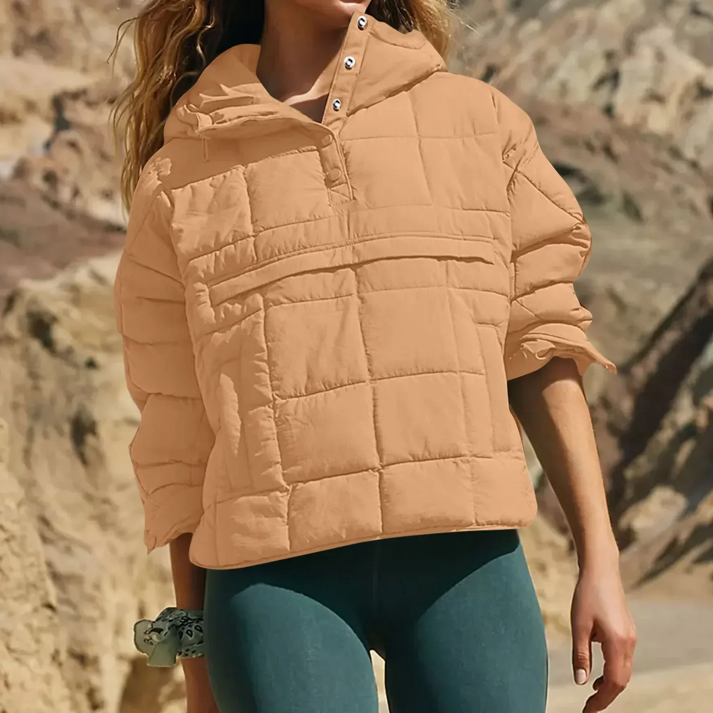 Farell™ – Oversized Hooded Pullover Jacket