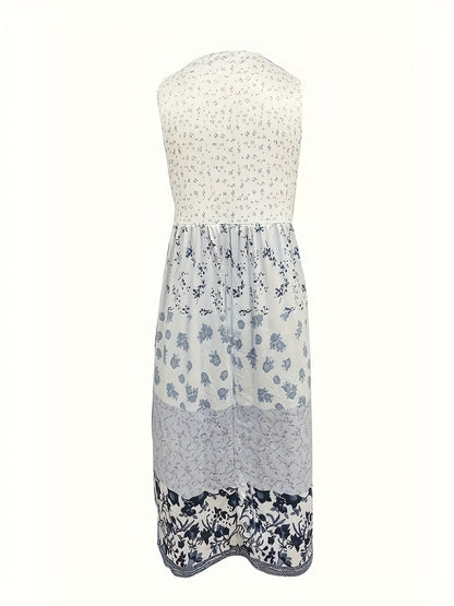 Luna - Floral Knit Boho Dress