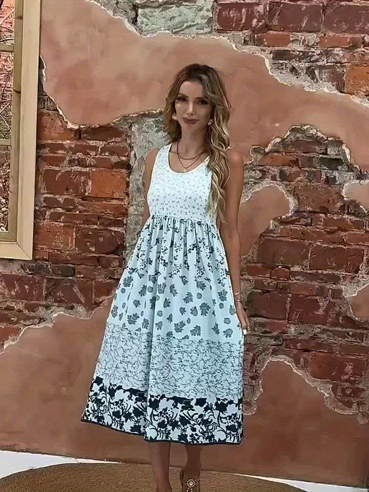 Luna - Floral Knit Boho Dress
