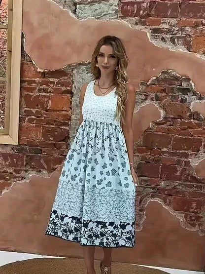 Luna - Floral Knit Boho Dress