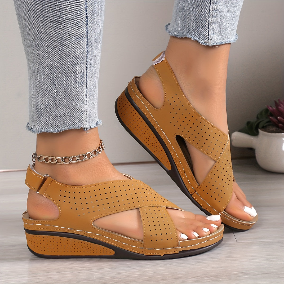 YNARA | COMFORT SLINGBACK SANDALS