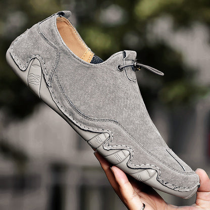 LORENZO GENUINE LEATHER SLIP-ONS
