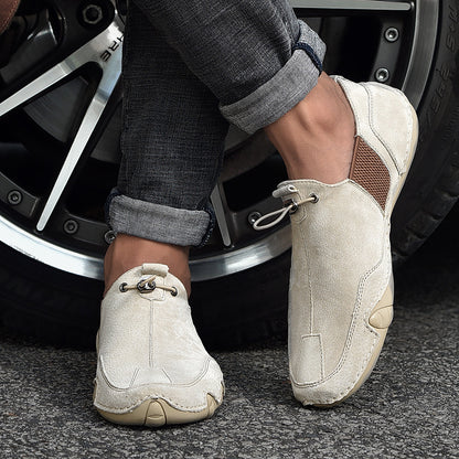 LORENZO GENUINE LEATHER SLIP-ONS