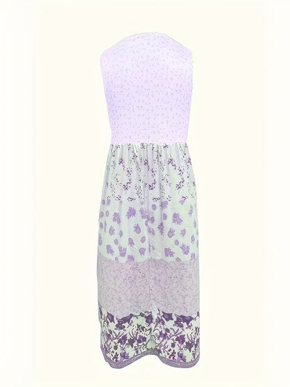 Luna - Floral Knit Boho Dress