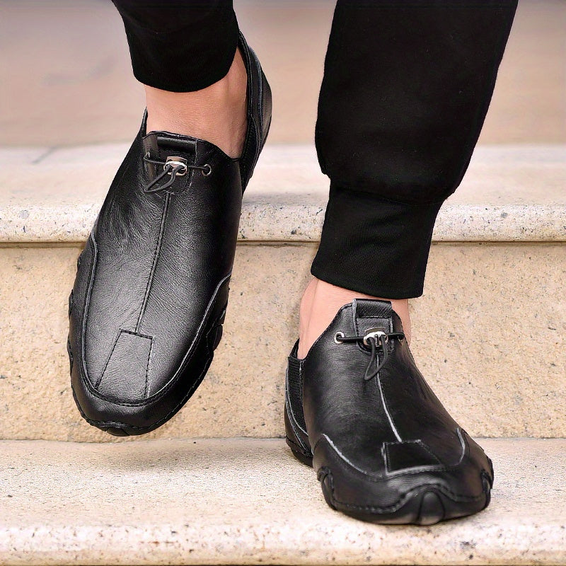 LORENZO GENUINE LEATHER SLIP-ONS