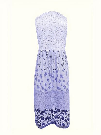 Luna - Floral Knit Boho Dress