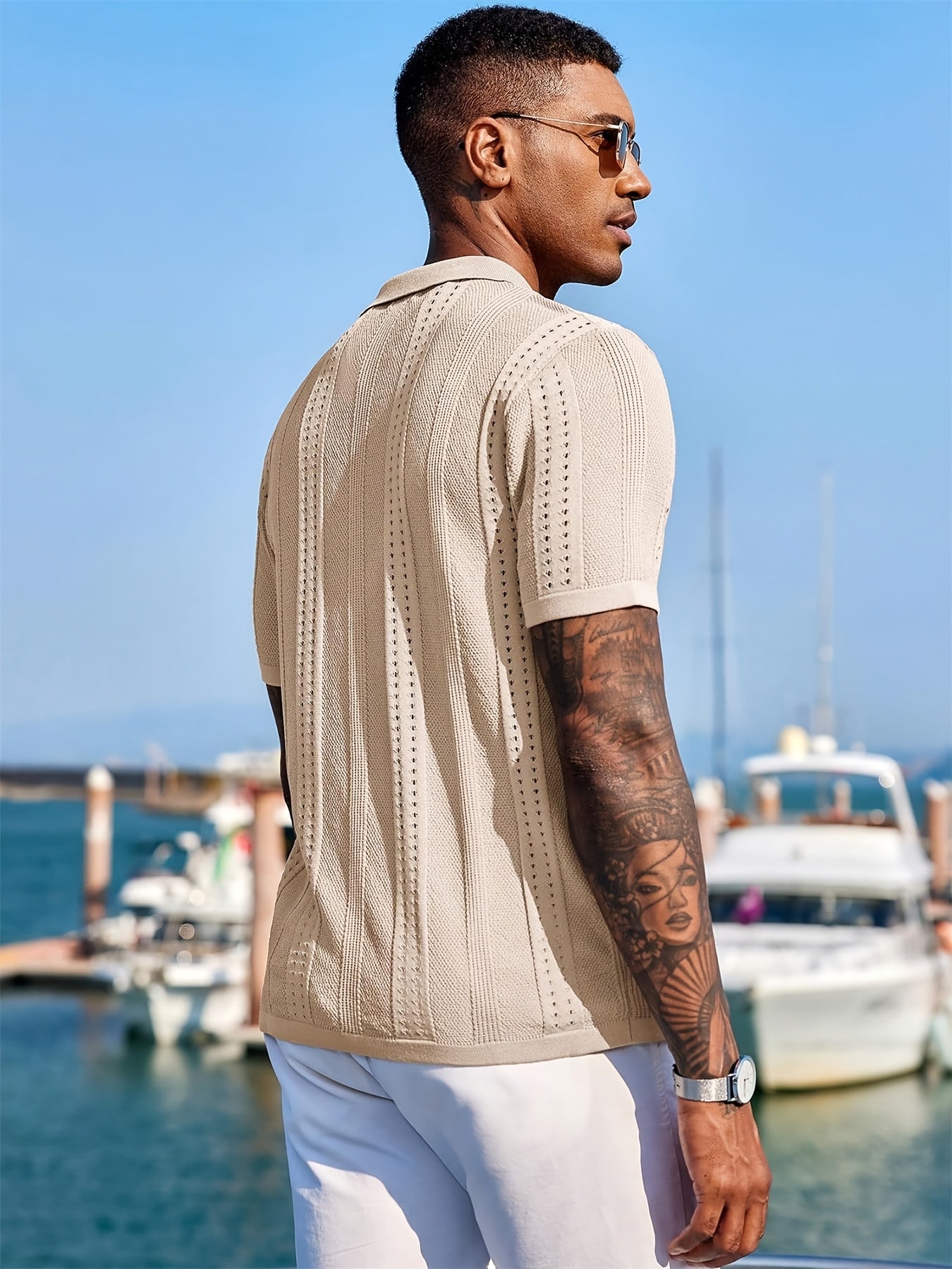 Semyon - Fashionable Intricate Pattern Knitted Shirt