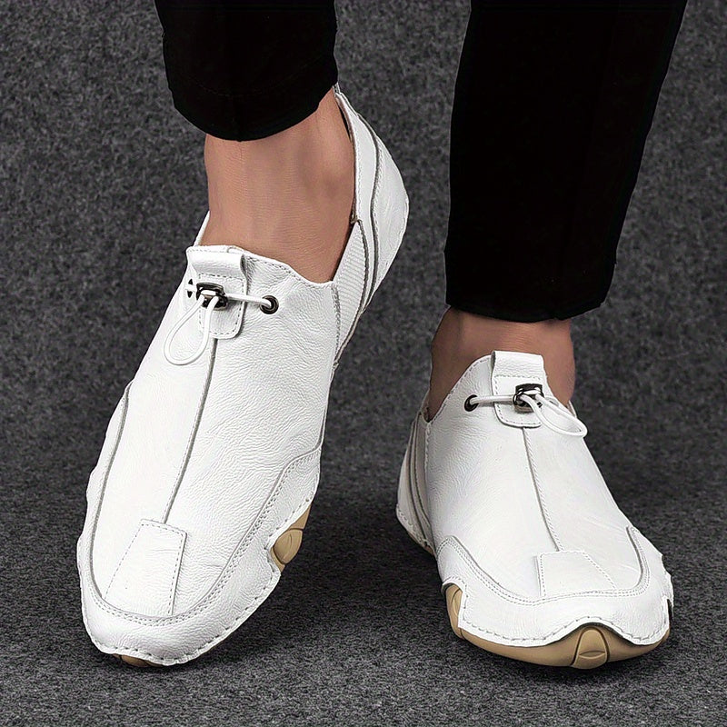 LORENZO GENUINE LEATHER SLIP-ONS