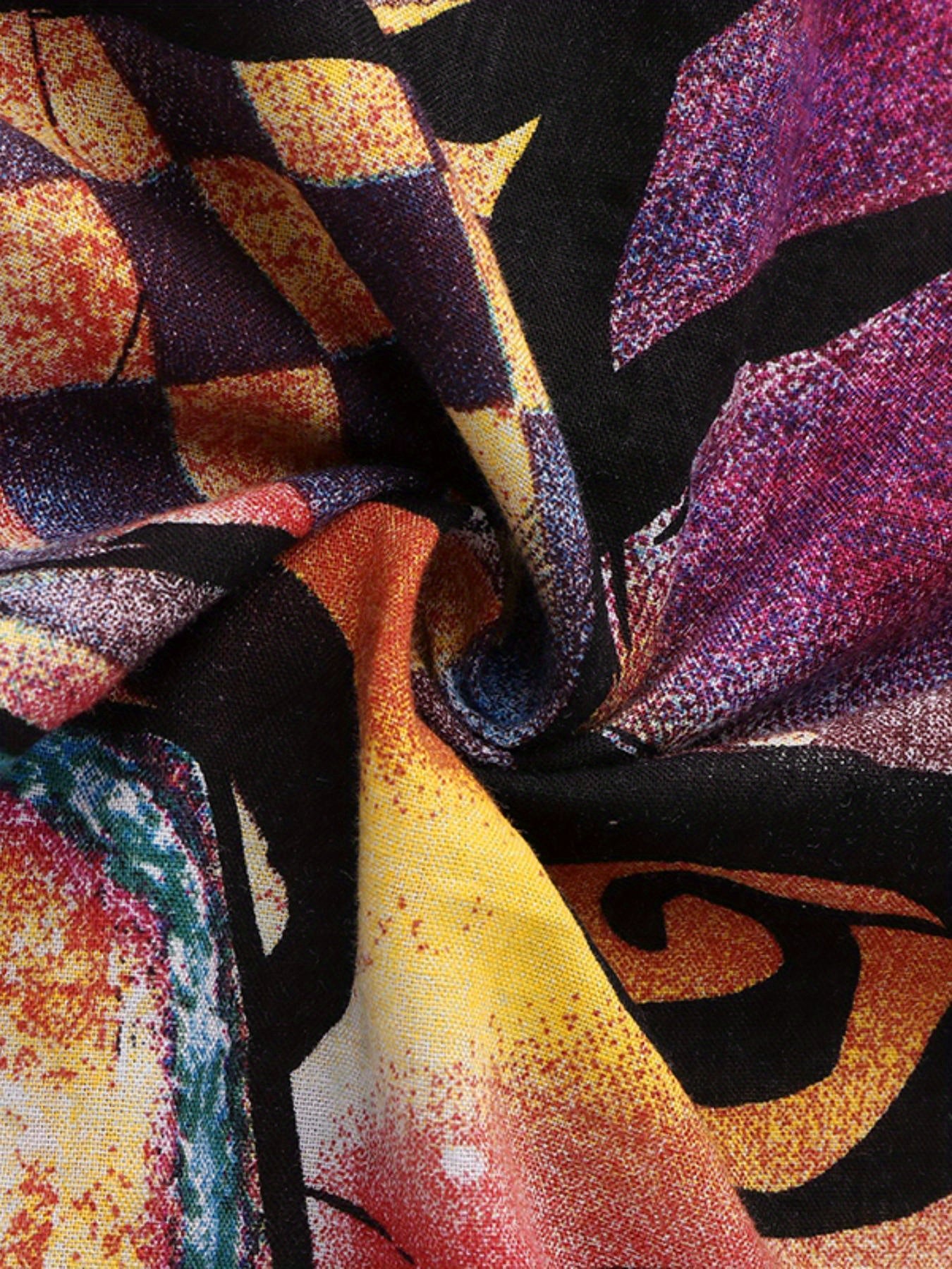 Vera - Vintage Abstract Print Maxi Dress
