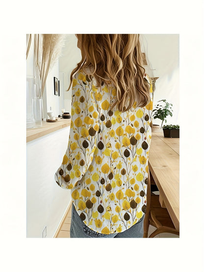 Mira - Vibrant Floral Print Blouse