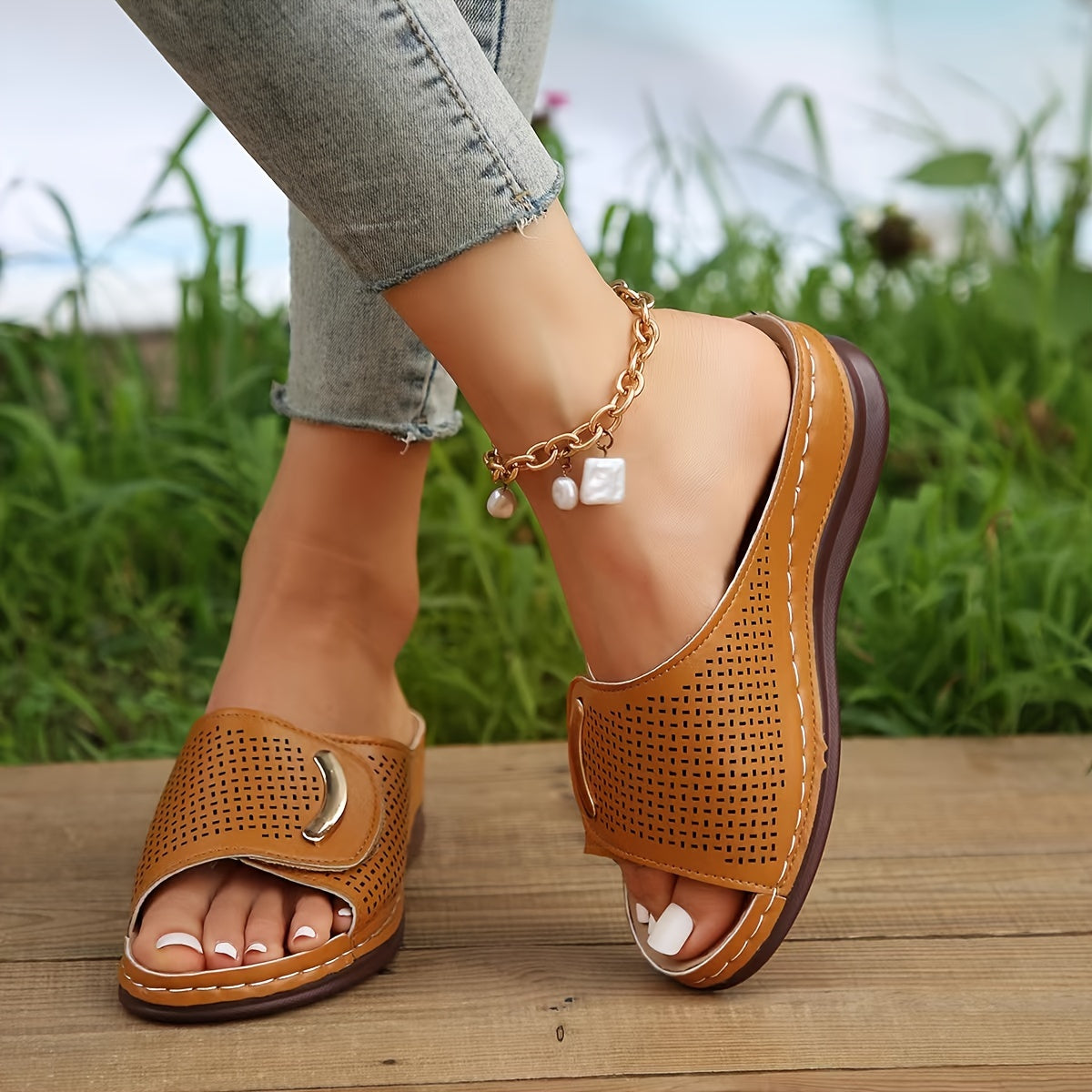 LIREEN | BREATHABLE COMFORT SLIDE SANDALS