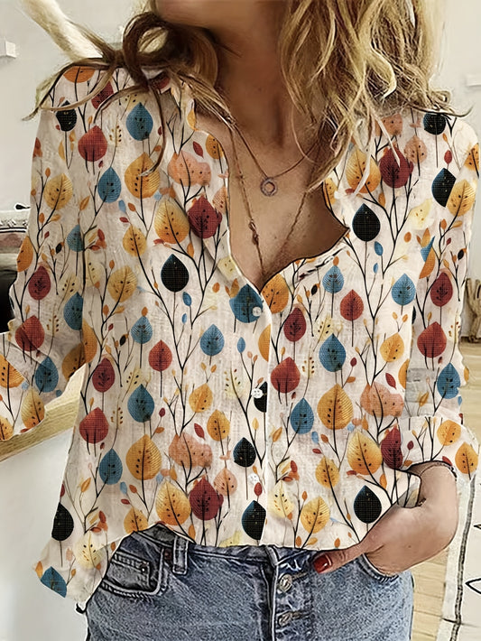 Mira - Vibrant Floral Print Blouse