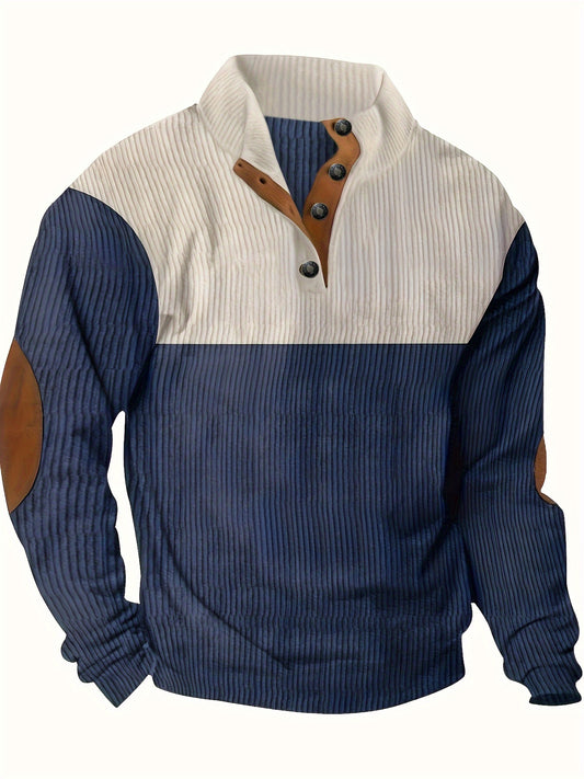 Mason - Contrast Trim Henley Shirt