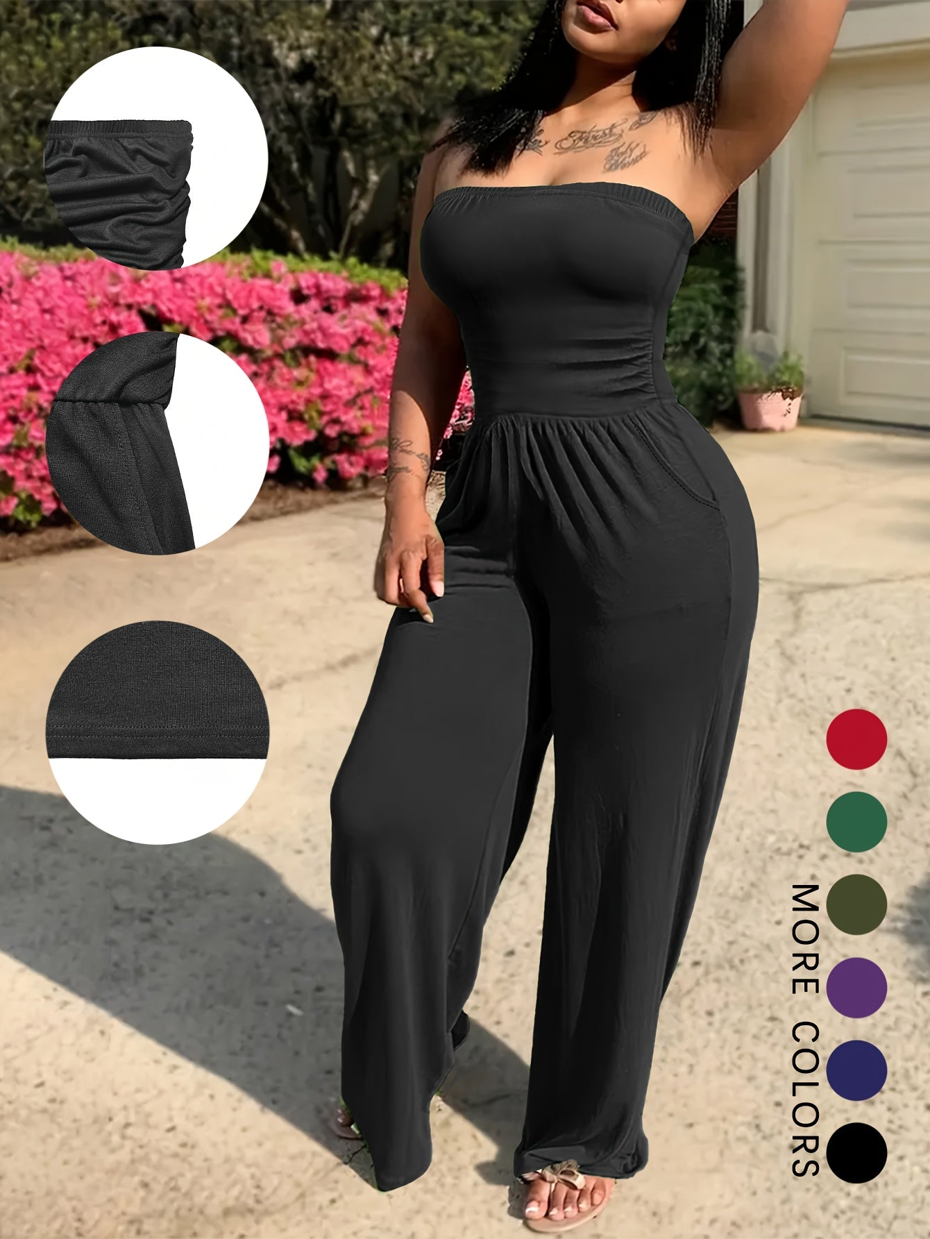 The Sahara Strapless Jumpsuit