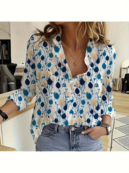 Mira - Vibrant Floral Print Blouse