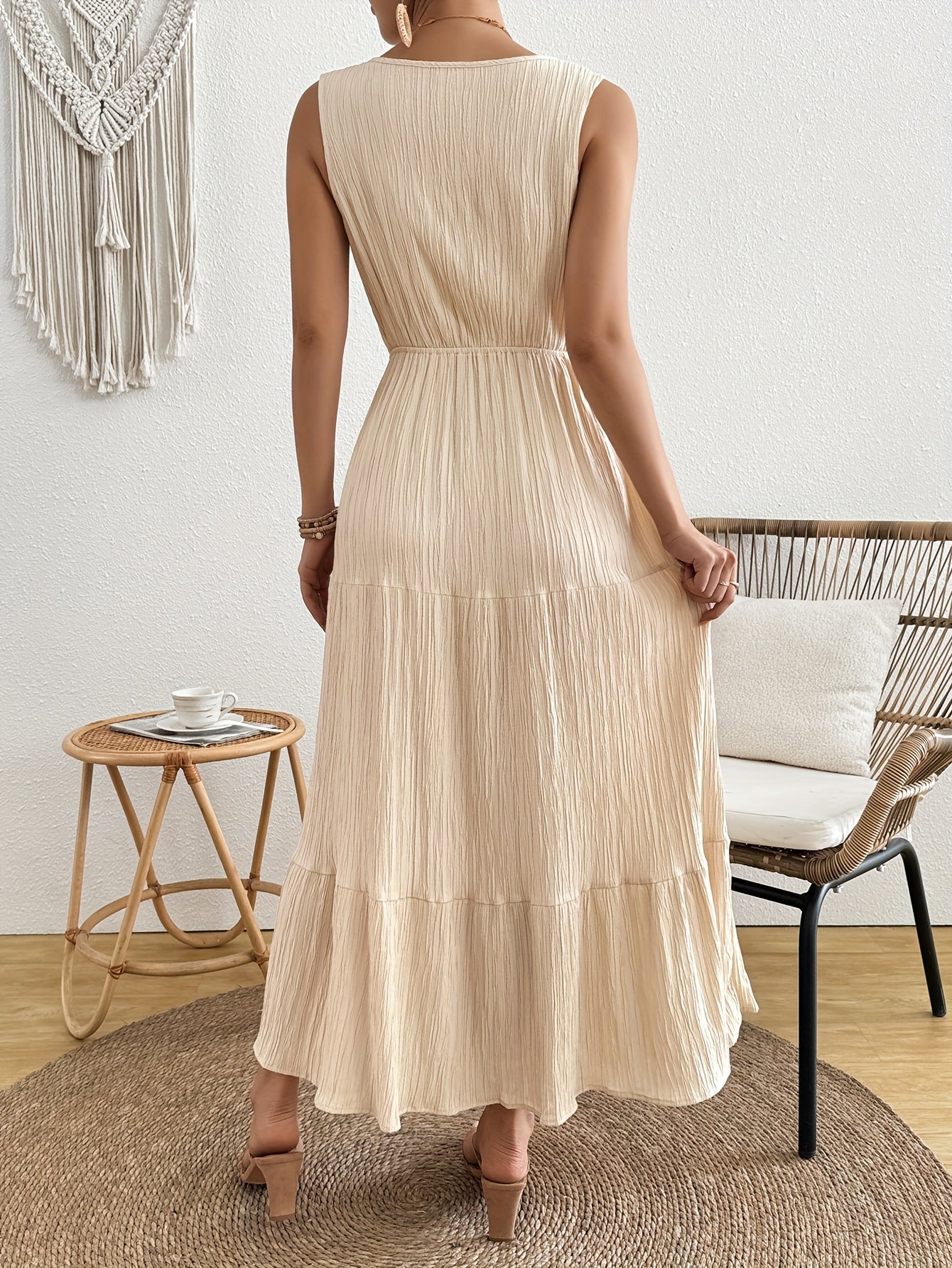 Maya – Button-Front Maxi Dress