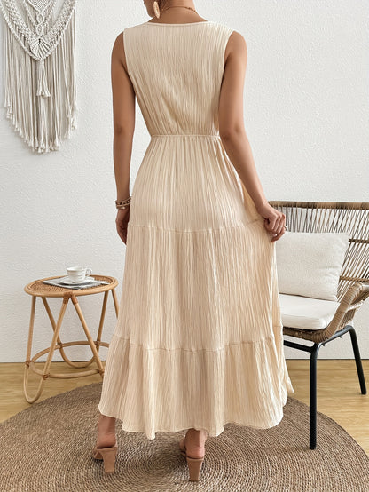 Maya – Button-Front Maxi Dress