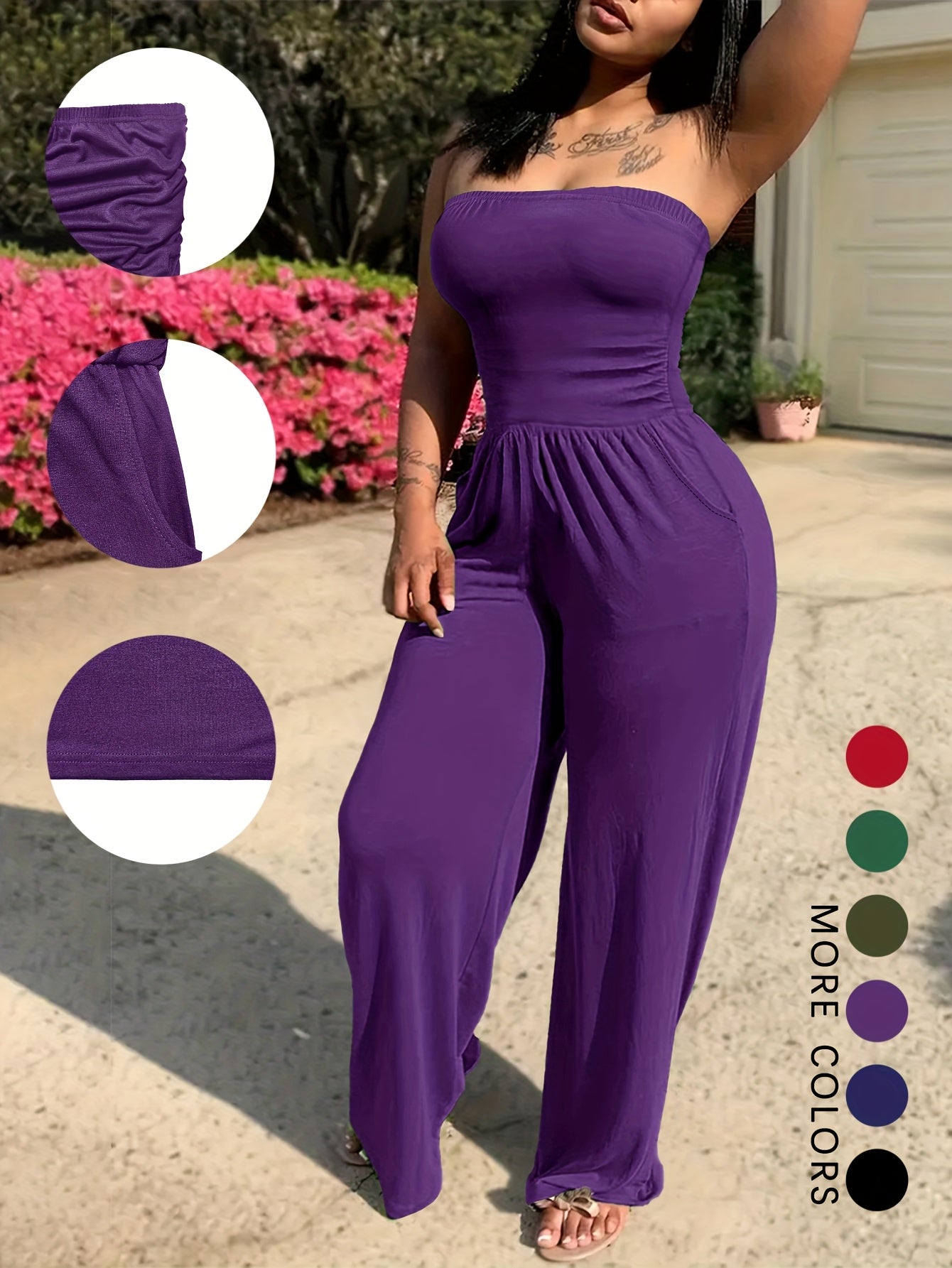 The Sahara Strapless Jumpsuit