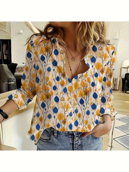 Mira - Vibrant Floral Print Blouse