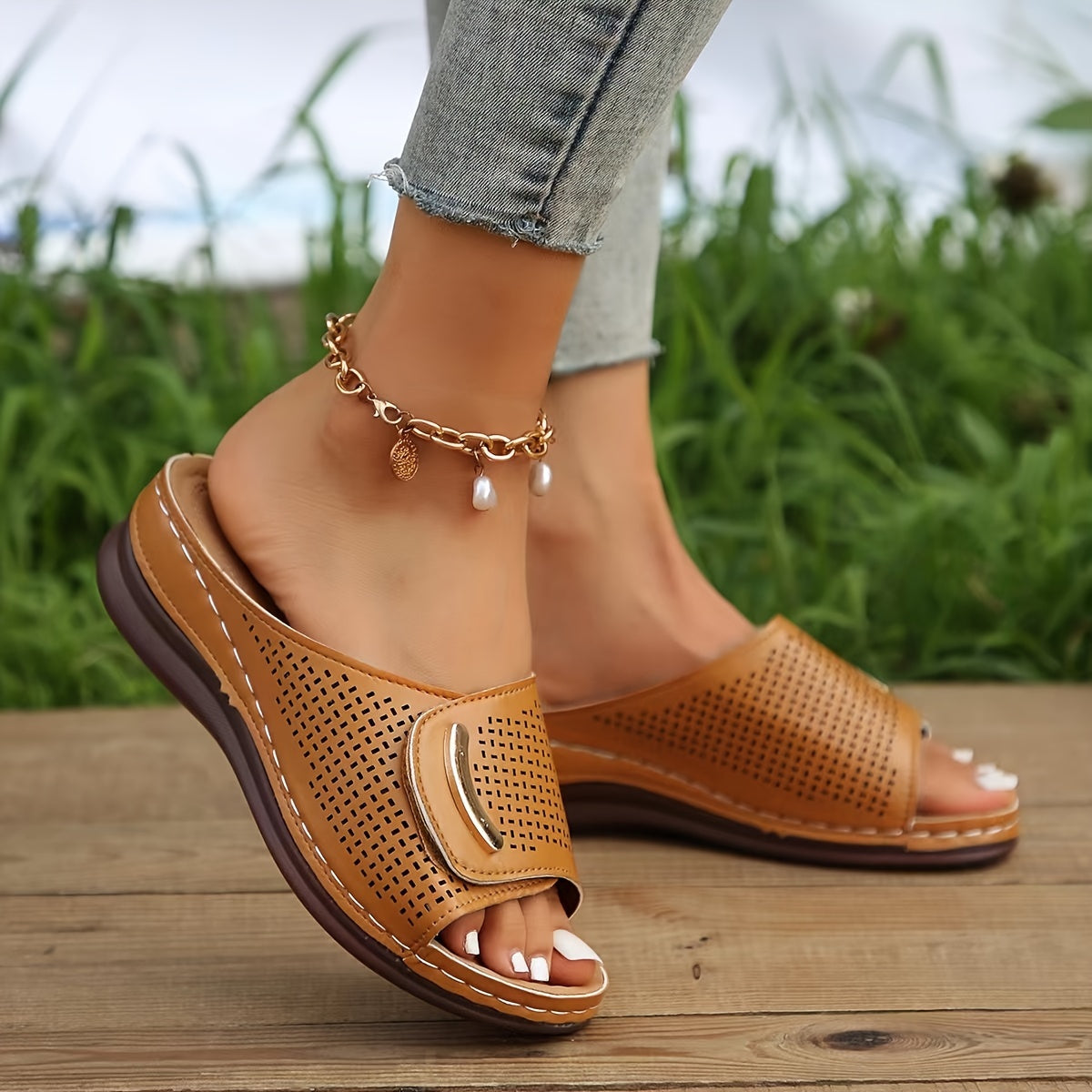 LIREEN | BREATHABLE COMFORT SLIDE SANDALS