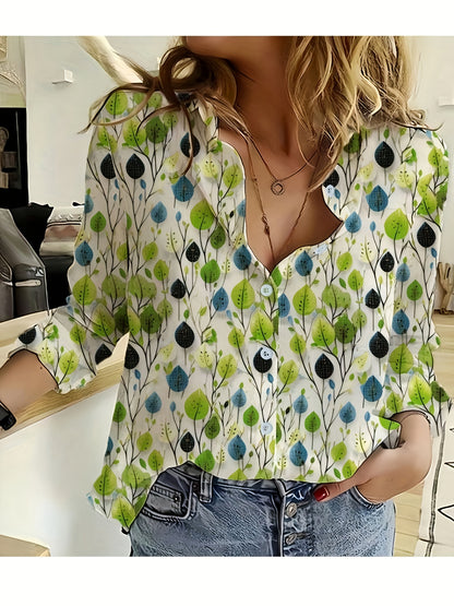 Mira - Vibrant Floral Print Blouse