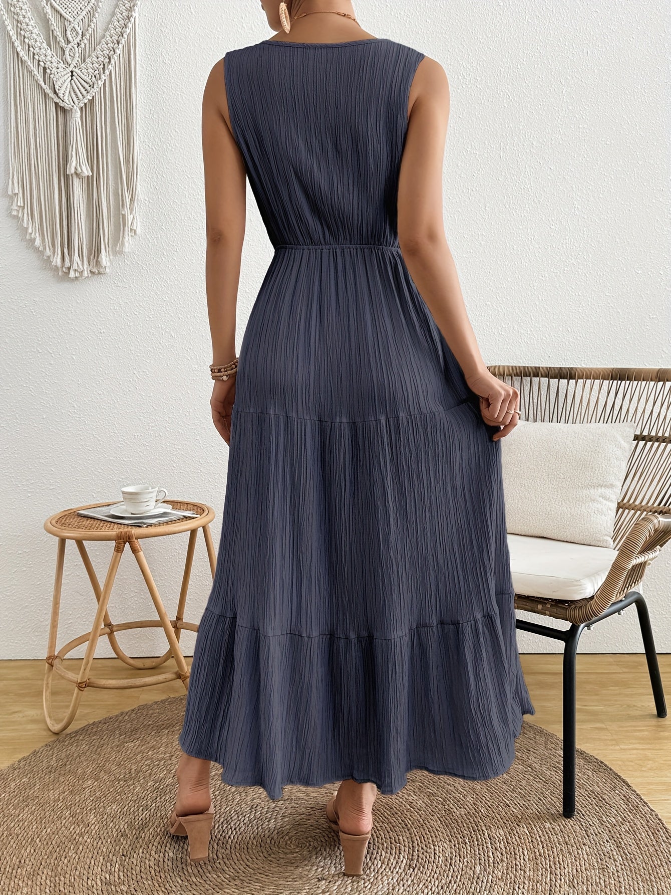 Maya – Button-Front Maxi Dress