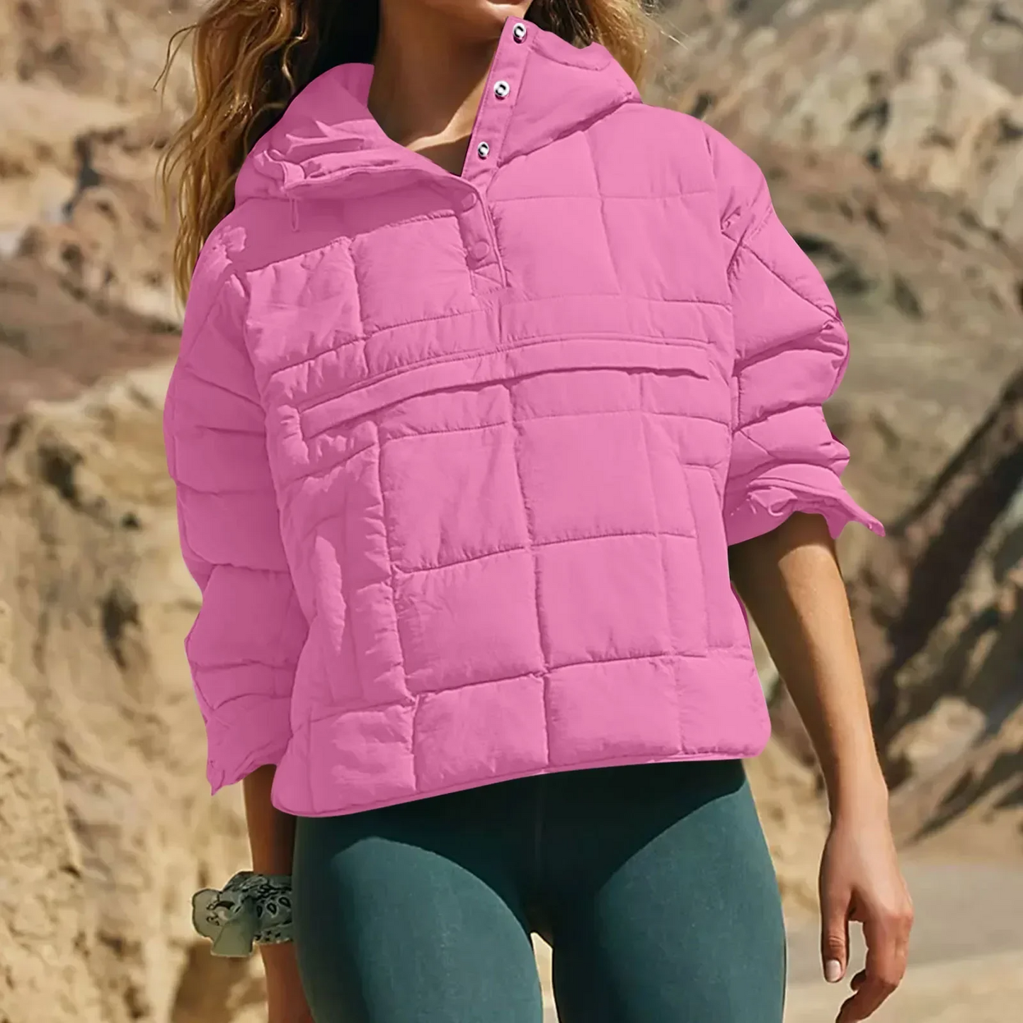 Farell™ – Oversized Hooded Pullover Jacket