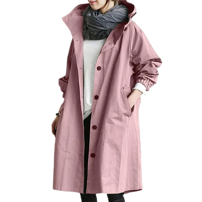 Lena - Relaxed Hooded Trenchcoat
