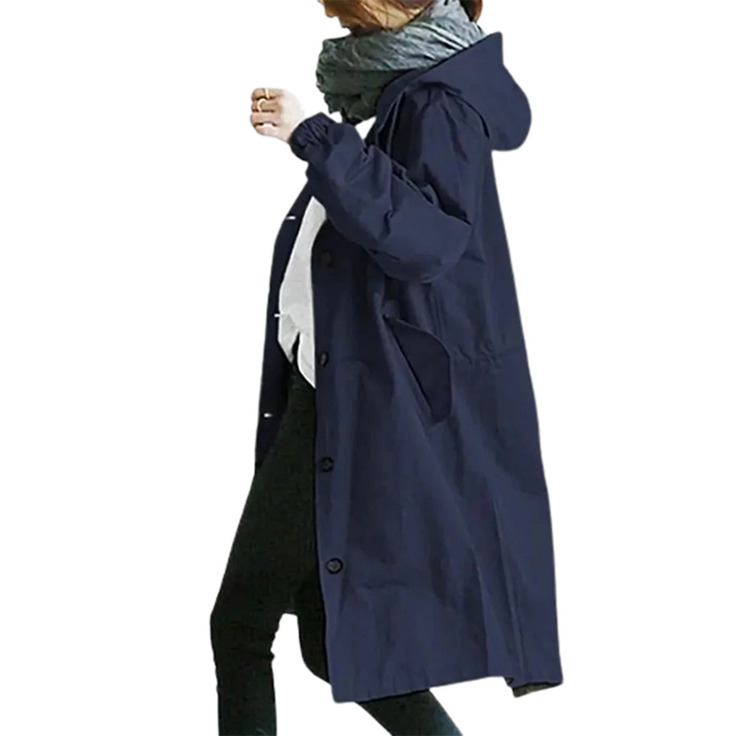 Lena - Relaxed Hooded Trenchcoat
