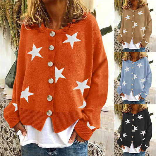 GABRIELLE | RELAXED BUTTON CARDIGAN