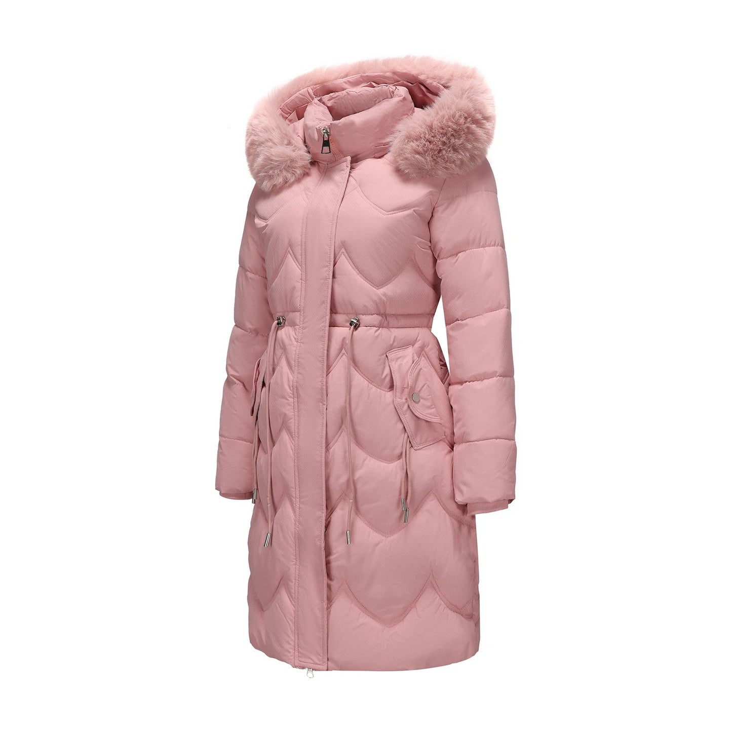 The Windsor Faux Fur Quilted Coat