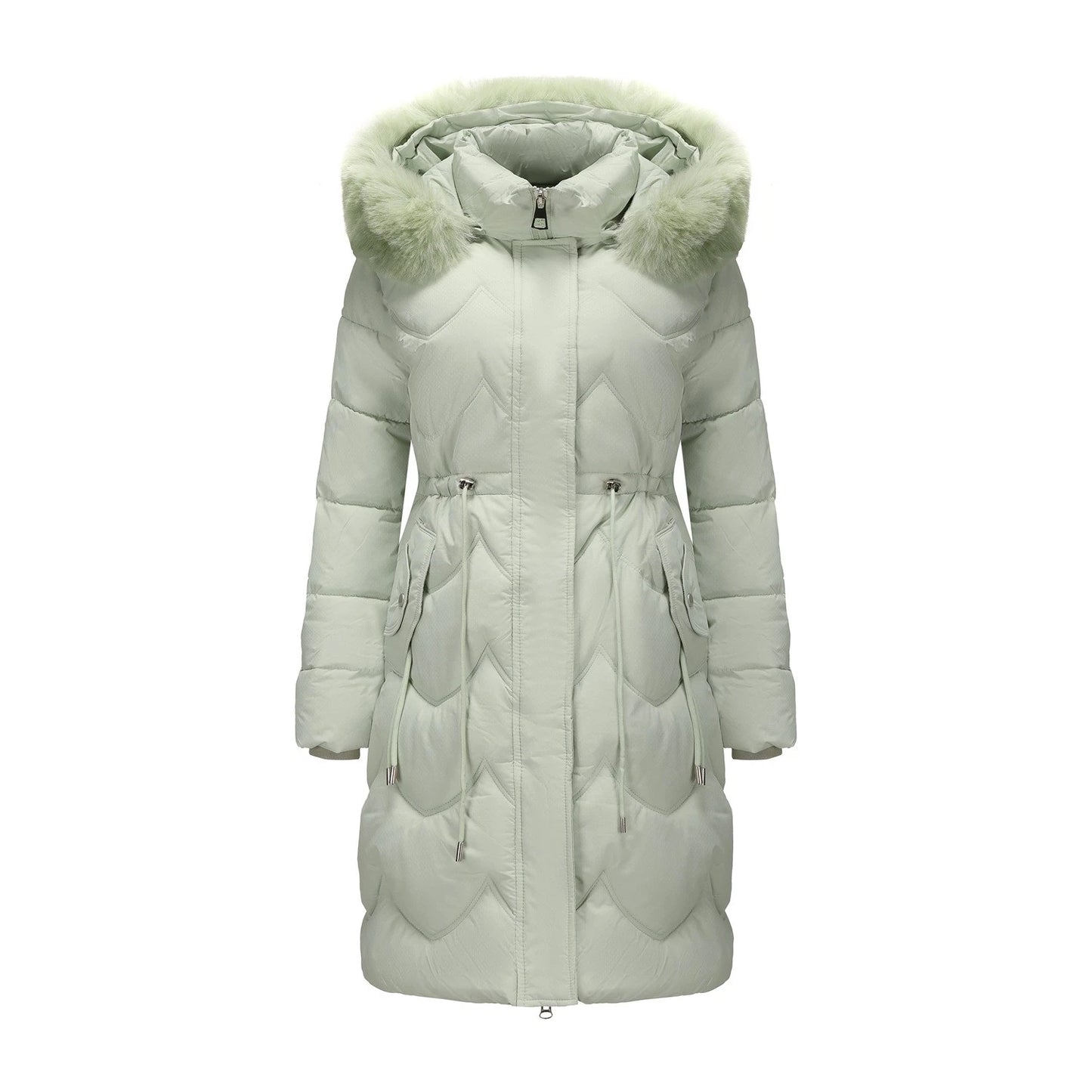 The Windsor Faux Fur Quilted Coat