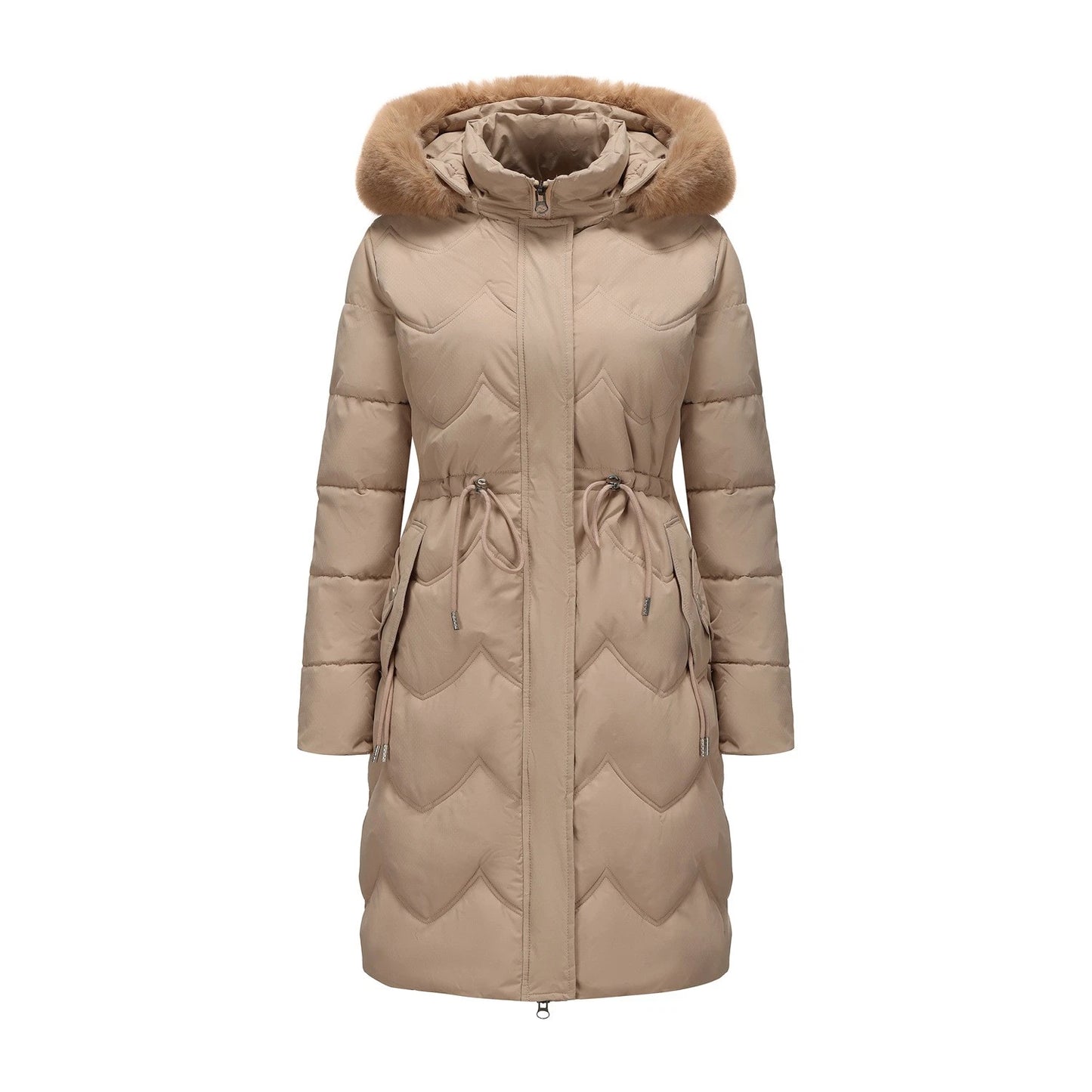 The Windsor Faux Fur Quilted Coat