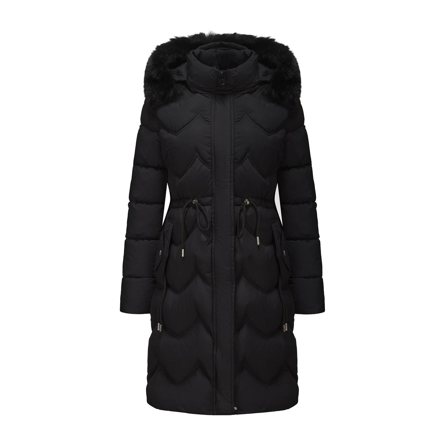 The Windsor Faux Fur Quilted Coat