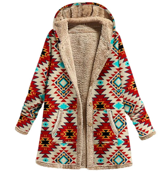 Patchwork Delight Fleece Coat