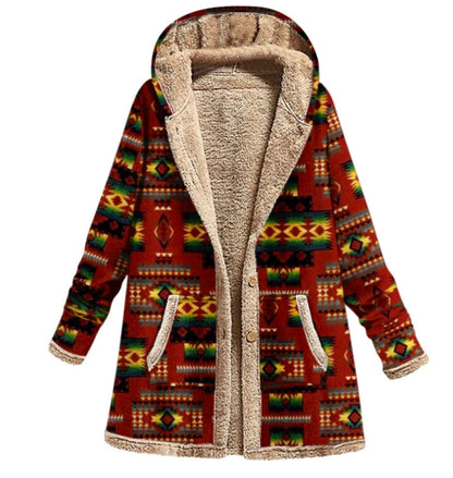 Patchwork Delight Fleece Coat