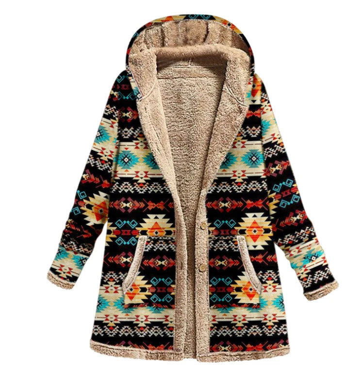 Patchwork Delight Fleece Coat