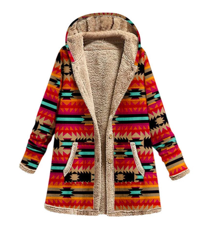 Patchwork Delight Fleece Coat