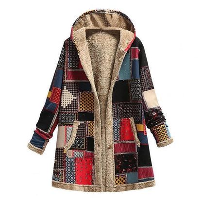 Patchwork Delight Fleece Coat