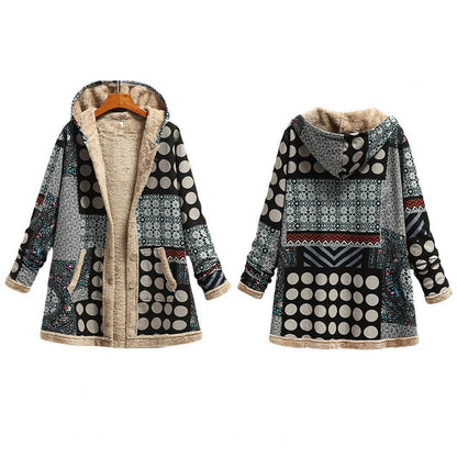 Patchwork Delight Fleece Coat