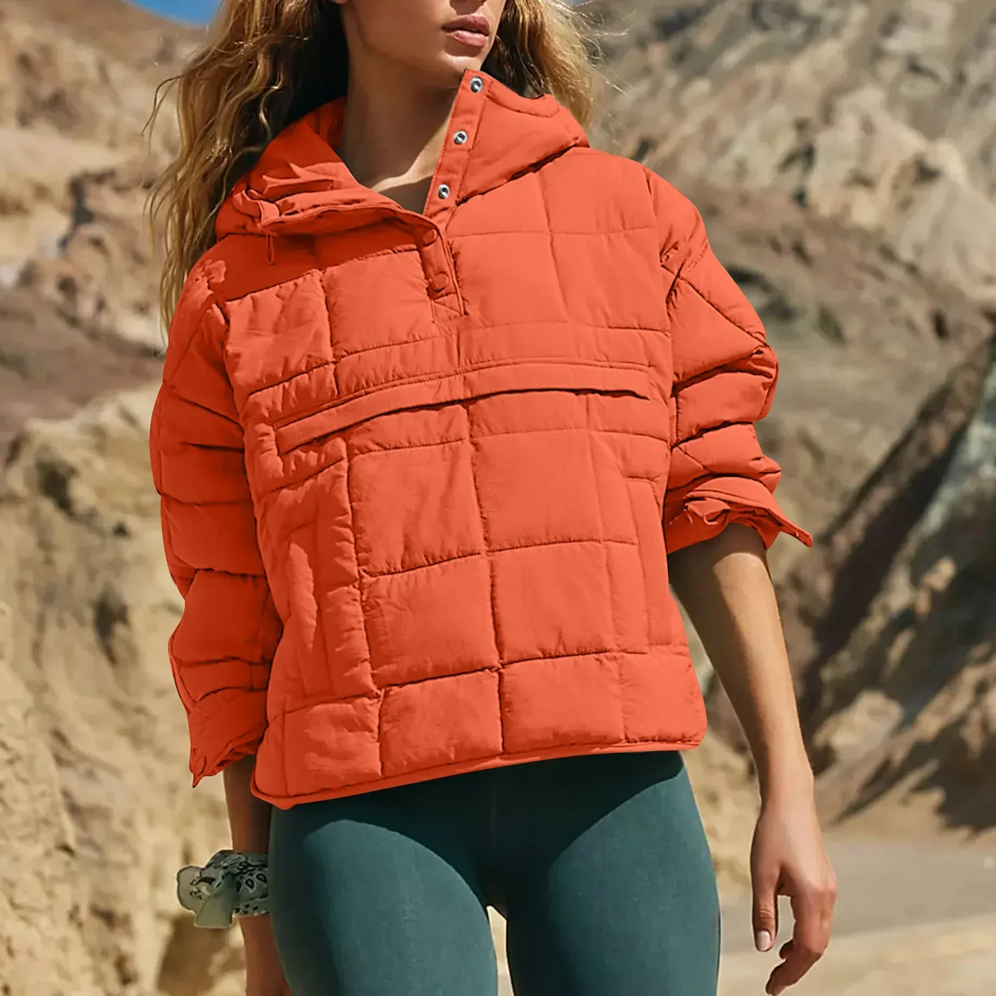 Farell™ – Oversized Hooded Pullover Jacket