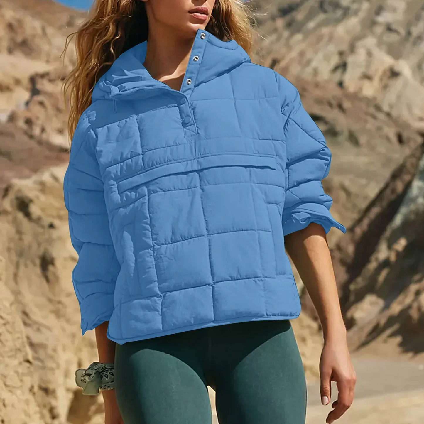 Farell™ – Oversized Hooded Pullover Jacket