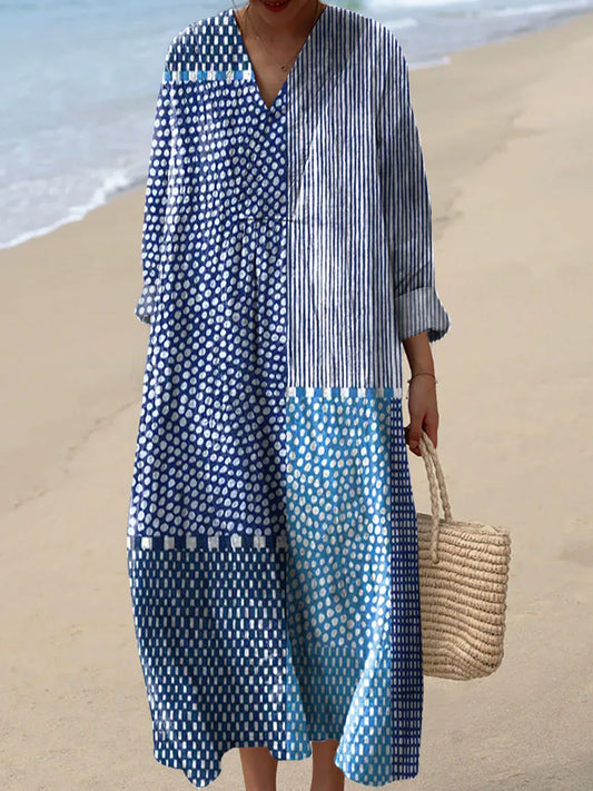 Zoemy Geometric Printed Dress